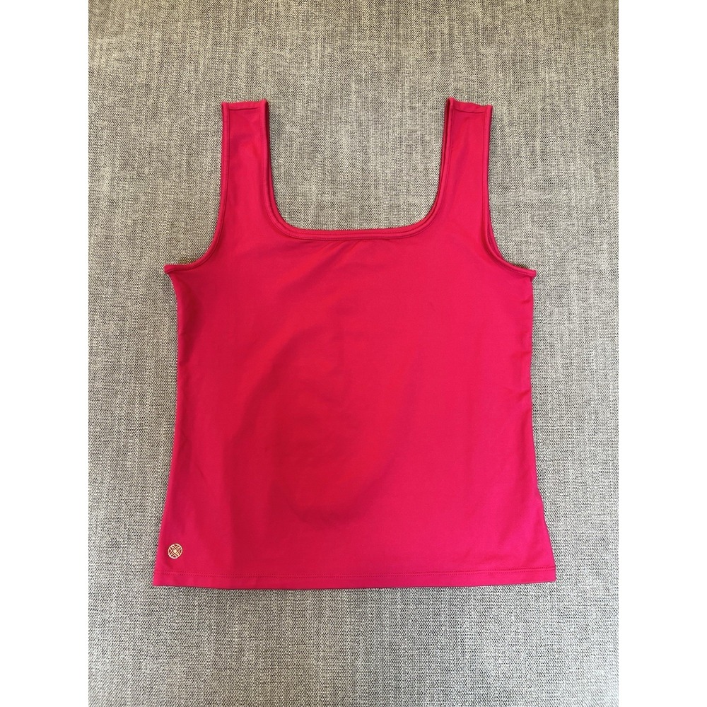 Lilly Pulitzer Pink Athletic Tank Top Women's Medium Stretch Activewear